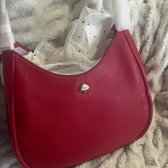 kate spade Handbags - Kate Spade Kayla Red Leather Shoulder Bag